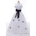 Grace Karin Black And White Long Satin Latest Party Wear Dresses For Girls CL4489